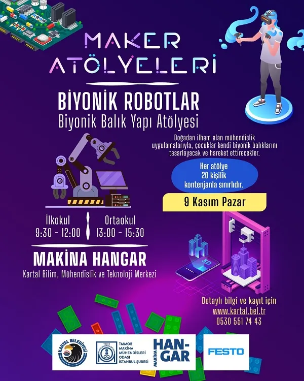 Kartal Belediyesi’nden Çocuklara Bilim ve Teknoloji Atölyeleri