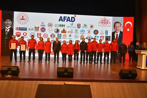 Arama Kurtarma Ekibine  Peç Sertifikaları 