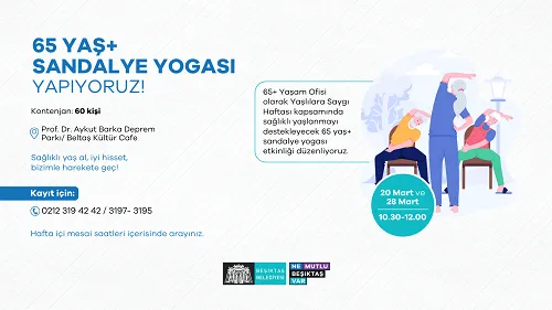 65 Yaş+ Sandalye Yogası Yapıyoruz