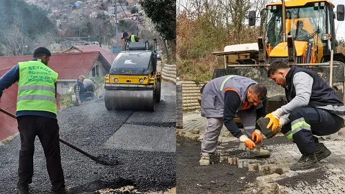 Beykoz Belediyesi, Yol ve Kaldırım Çalışmalarına Hız Verdi